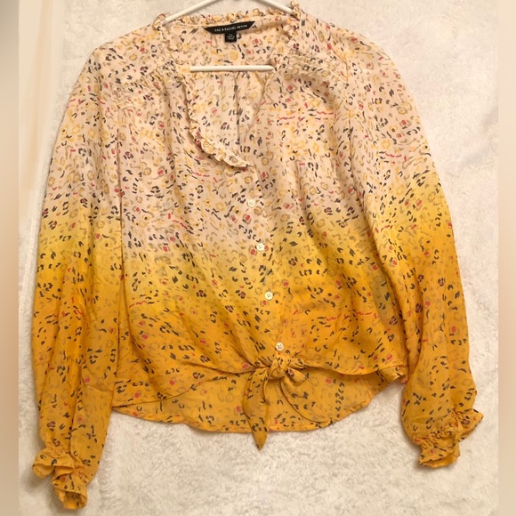 Zac and Rachel Lightweight, Ombré sheer button up top. PS - Picture 2 of 5